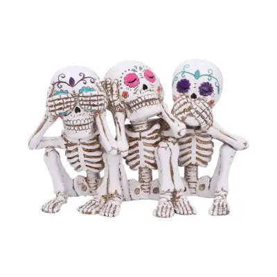 Figurine calaveras skeleton three wise